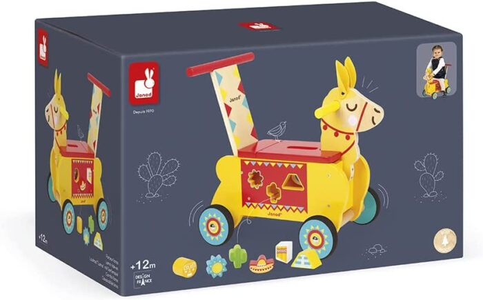 Wooden Llama Ride-On for Children