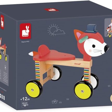 Janod – Baby Forest Wooden Fox Ride-On