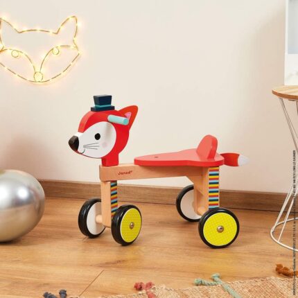 Janod – Baby Forest Wooden Fox Ride-On Online