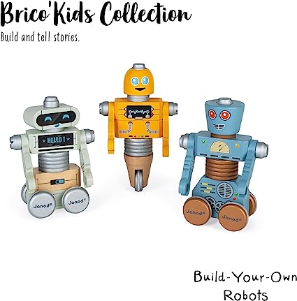 Buy Brico’Kids Wooden Robots Construction Toy for Kids Online