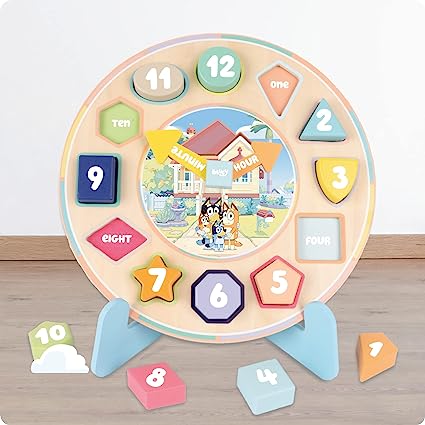 Bluey Puzzle Clock Online for Kds
